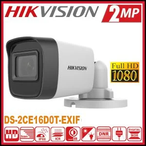 Câmera Bullet HD Hikvision DS-2CE16D0T-EXIPF compacta com IR infravermelho 20m