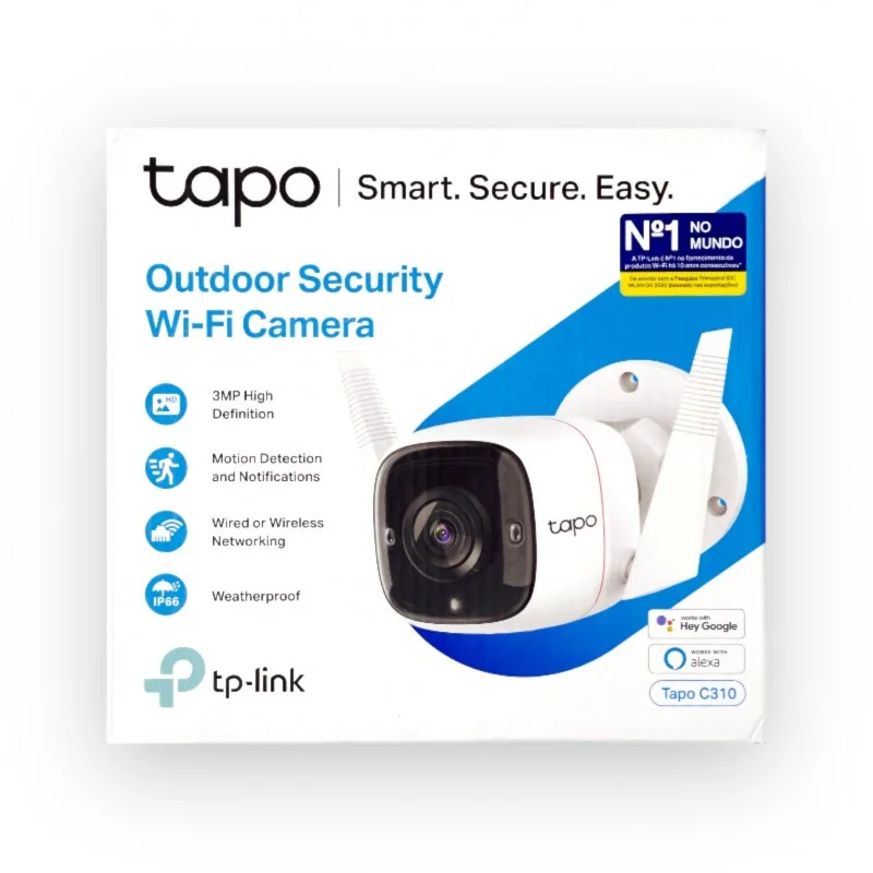 Câmera WiFi Externa TP-Link Tapo C310 3MP com Visão Noturna IR 30m e Áudio Bidirecional - Miniatura 3