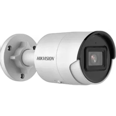 Câmera IP bullet Hikvision DS-2CD2043G2-IU 4MP AcuSense com microfone