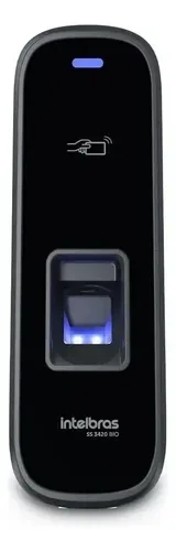 Controlador de acesso biométrico Intelbras SS 3420 MF BIO com digital e cartão