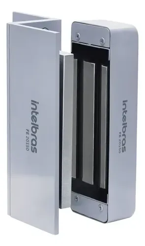 Fechadura eletroímã Intelbras FE 20150 150kgf fail-safe para controle de acesso