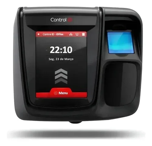 Leitor de acesso Control iD iDFlex com biometria, cartão e opção facial