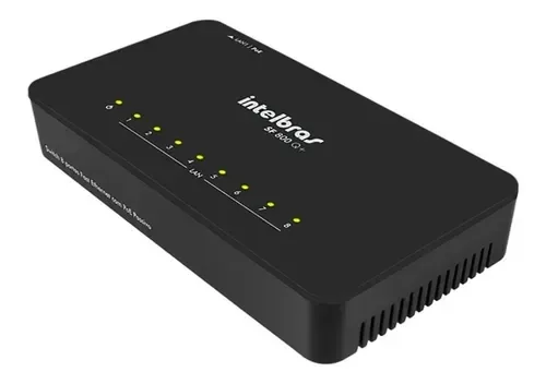 Switch 8 portas Fast Ethernet Intelbras SF 800 Q+ com QoS para CFTV