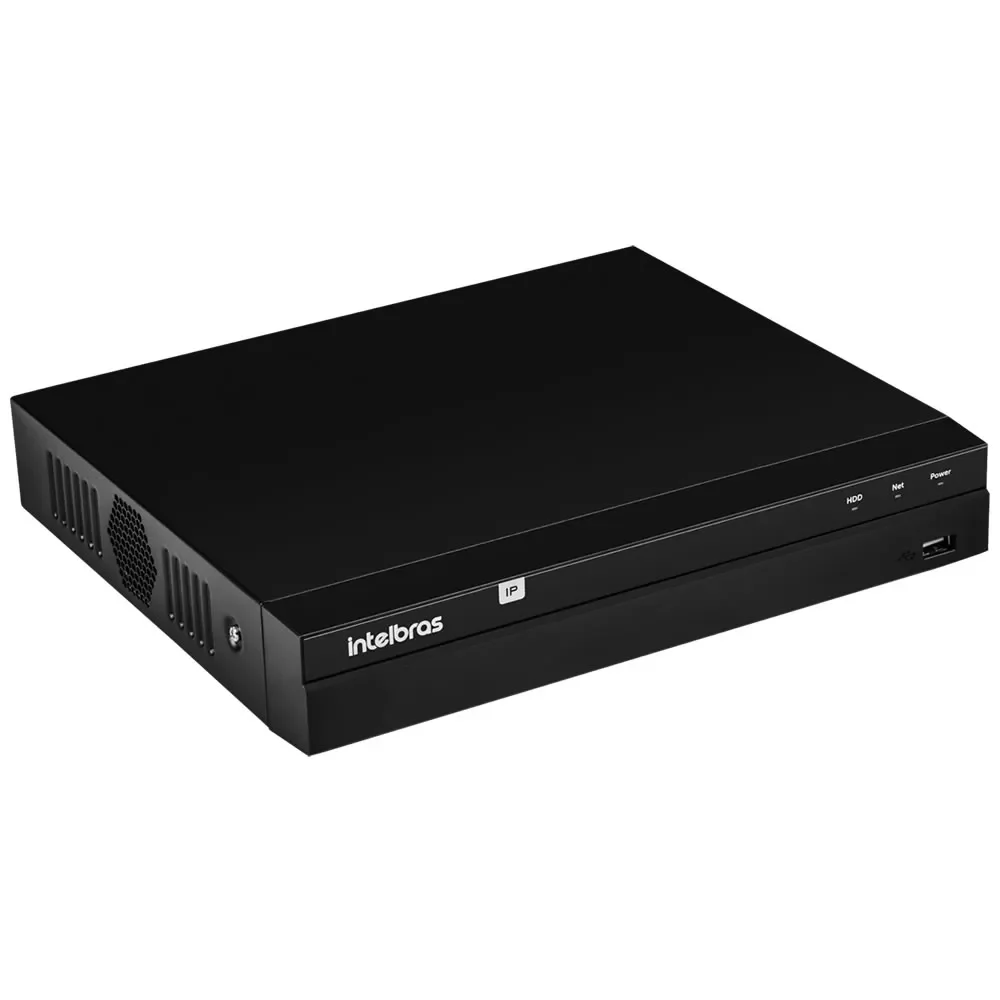 NVR 8 Canais PoE Intelbras NVD 1408 P com portas PoE integradas e saídas HDMI e VGA